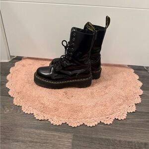 Black Lace-Up Women's Boots